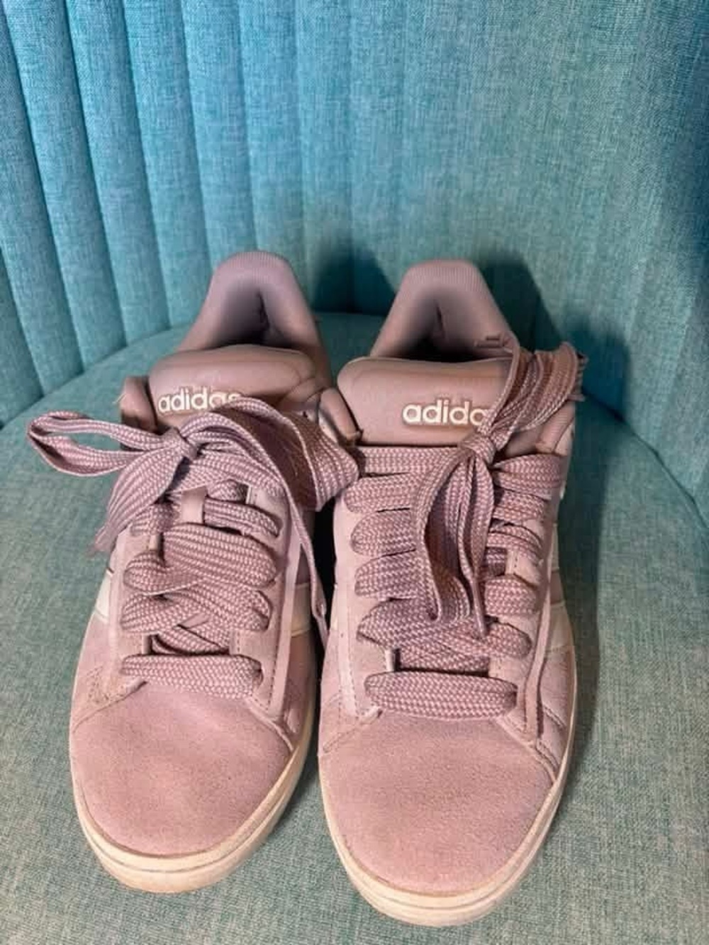 Adidas Women’s Pink Suede Grand Court Alpha
Women’s size 9